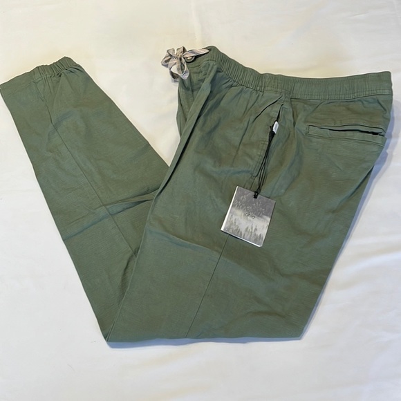 Onia All Terrain Ripstop Cotton Joggers in Sea Moss Green Size M - Picture 5 of 12